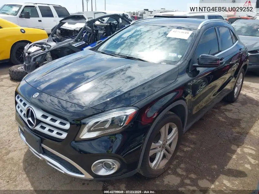 2020 Mercedes-Benz Gla 250 VIN: W1NTG4EB5LU029252 Lot: 42799049