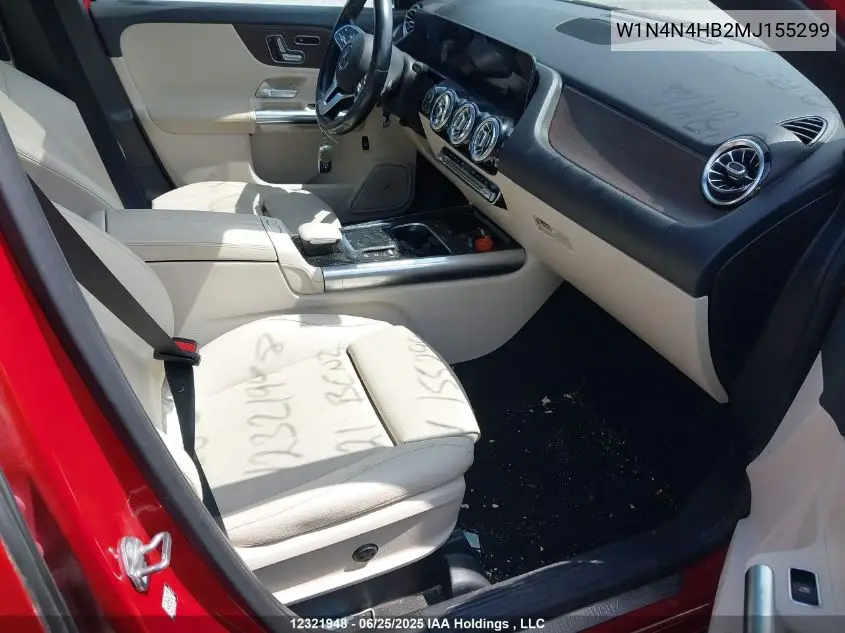 2021 Mercedes-Benz Gla 250 4Matic VIN: W1N4N4HB2MJ155299 Lot: 12321948
