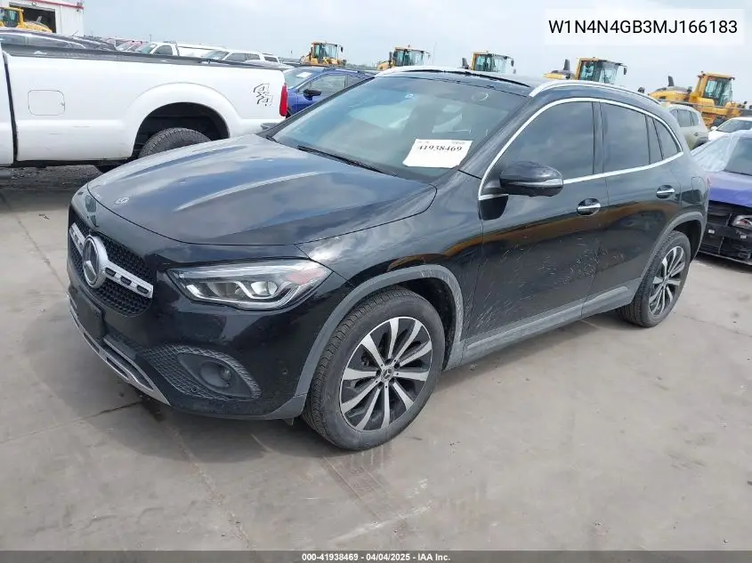 2021 Mercedes-Benz Gla 250 VIN: W1N4N4GB3MJ166183 Lot: 41938469