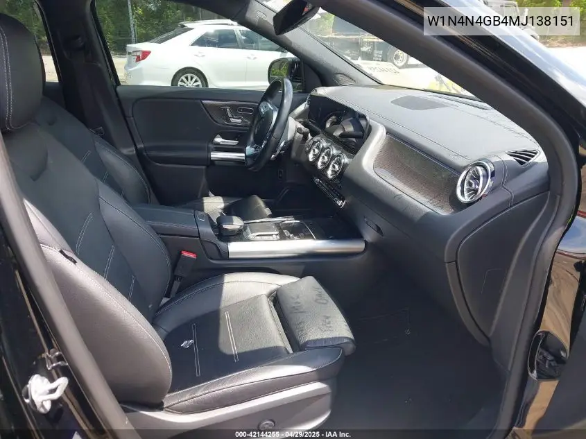 2021 Mercedes-Benz Gla 250 VIN: W1N4N4GB4MJ138151 Lot: 42144255