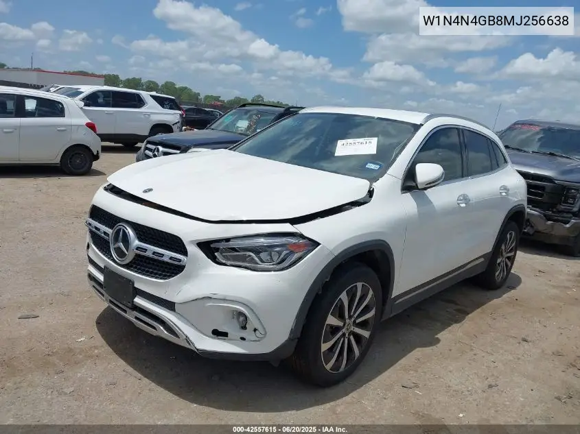 2021 Mercedes-Benz Gla 250 VIN: W1N4N4GB8MJ256638 Lot: 42557615