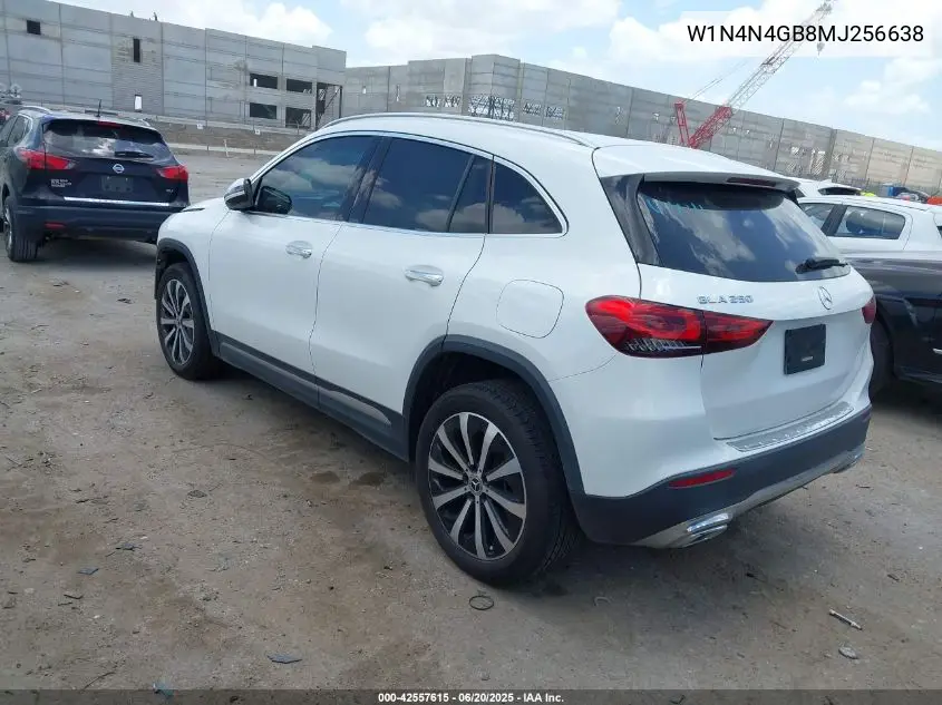 2021 Mercedes-Benz Gla 250 VIN: W1N4N4GB8MJ256638 Lot: 42557615