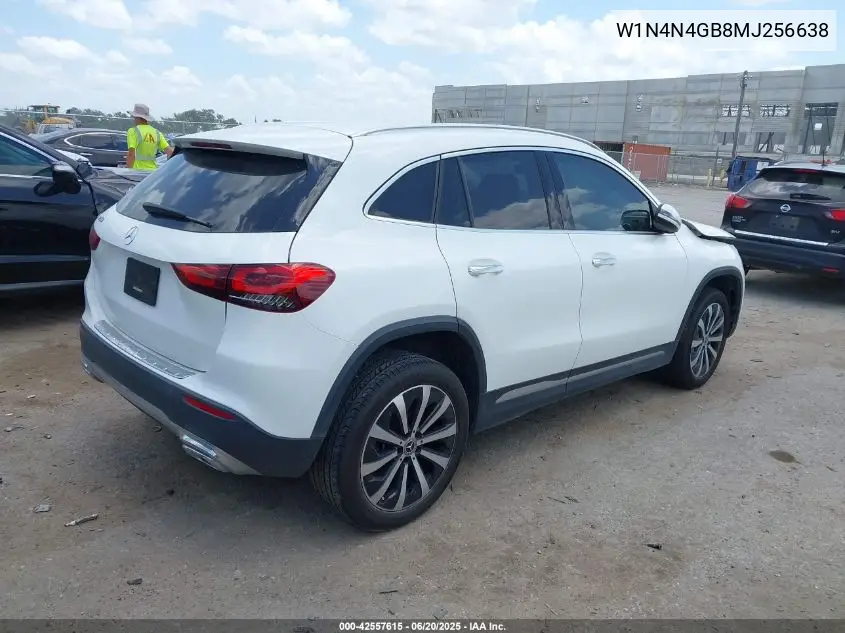 2021 Mercedes-Benz Gla 250 VIN: W1N4N4GB8MJ256638 Lot: 42557615