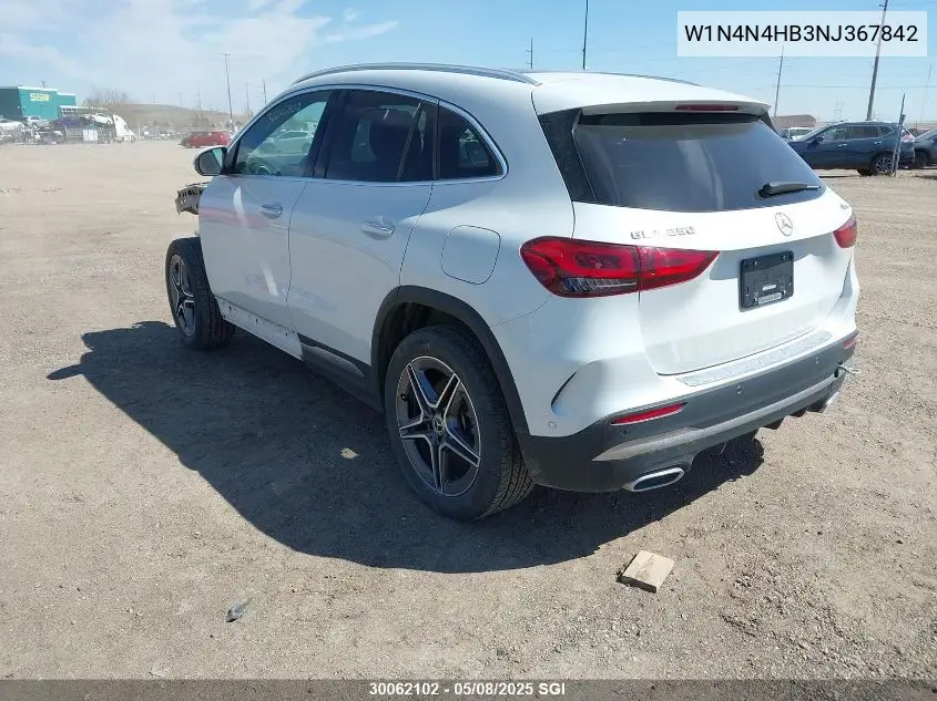 2022 Mercedes-Benz Gla 250 4Matic VIN: W1N4N4HB3NJ367842 Lot: 30062102