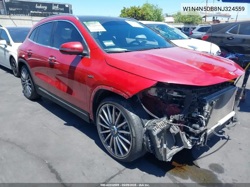 2022 Mercedes-Benz Amg Gla 45 4Matic VIN: W1N4N5DB8NJ324559 Lot: 42232509