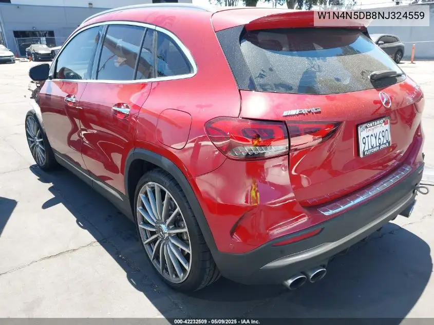 2022 Mercedes-Benz Amg Gla 45 4Matic VIN: W1N4N5DB8NJ324559 Lot: 42232509