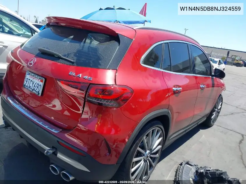 2022 Mercedes-Benz Amg Gla 45 4Matic VIN: W1N4N5DB8NJ324559 Lot: 42232509