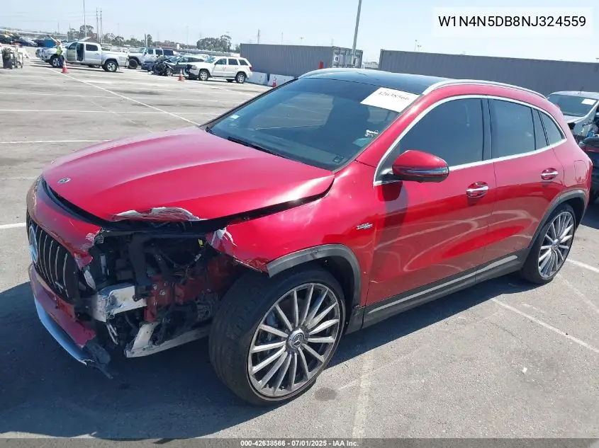 w1n4n5db8nj324559 W1N4N5DB8NJ324559 2022 Mercedes-Benz Amg Gla 45 4Matic