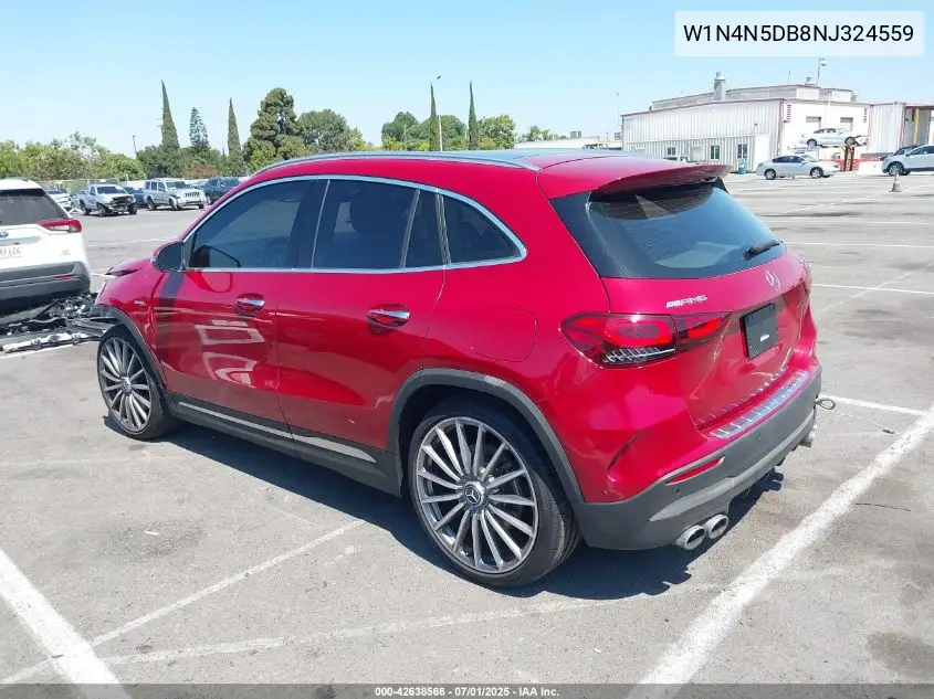 w1n4n5db8nj324559 W1N4N5DB8NJ324559 2022 Mercedes-Benz Amg Gla 45 4Matic