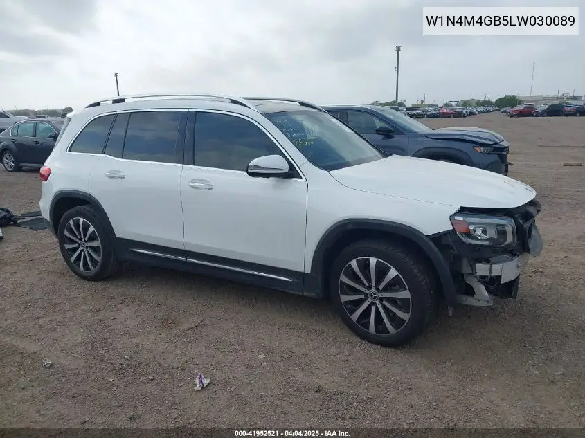 2020 Mercedes-Benz Glb 250 VIN: W1N4M4GB5LW030089 Lot: 41952521