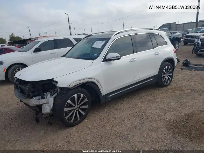 2020 Mercedes-Benz Glb 250 VIN: W1N4M4GB5LW030089 Lot: 41952521