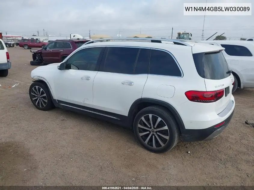 2020 Mercedes-Benz Glb 250 VIN: W1N4M4GB5LW030089 Lot: 41952521