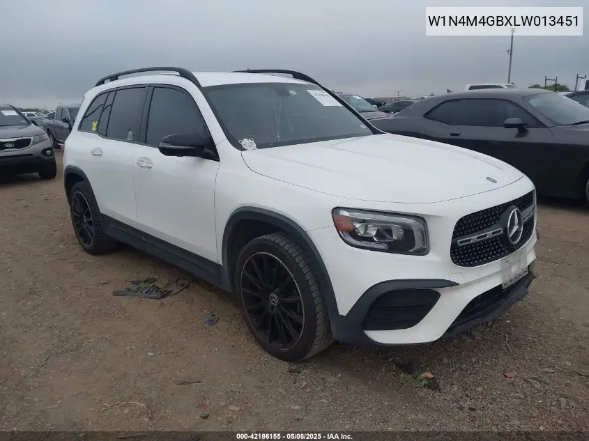 2020 Mercedes-Benz Glb 250 VIN: W1N4M4GBXLW013451 Lot: 42186155
