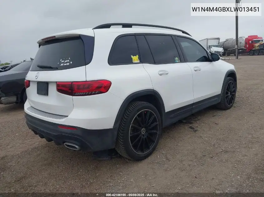 2020 Mercedes-Benz Glb 250 VIN: W1N4M4GBXLW013451 Lot: 42186155