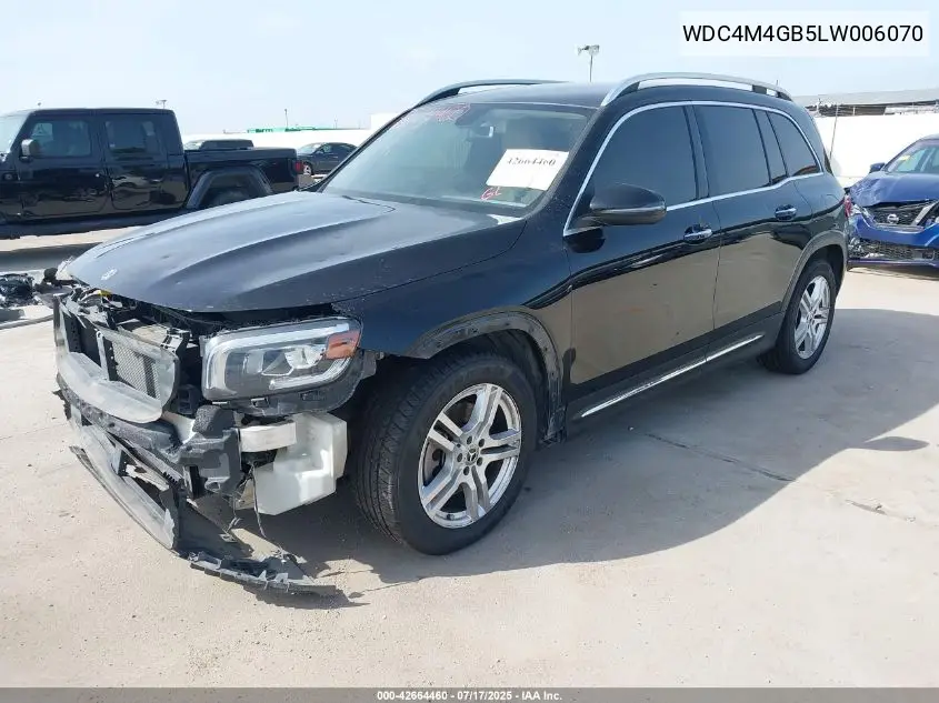 2020 Mercedes-Benz Glb 250 VIN: WDC4M4GB5LW006070 Lot: 42664460