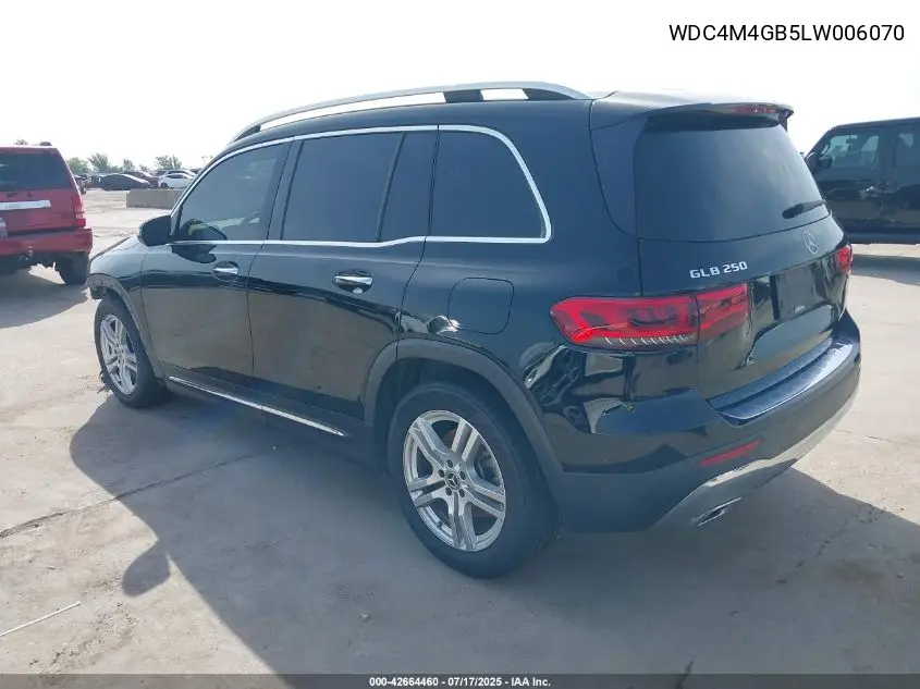 2020 Mercedes-Benz Glb 250 VIN: WDC4M4GB5LW006070 Lot: 42664460