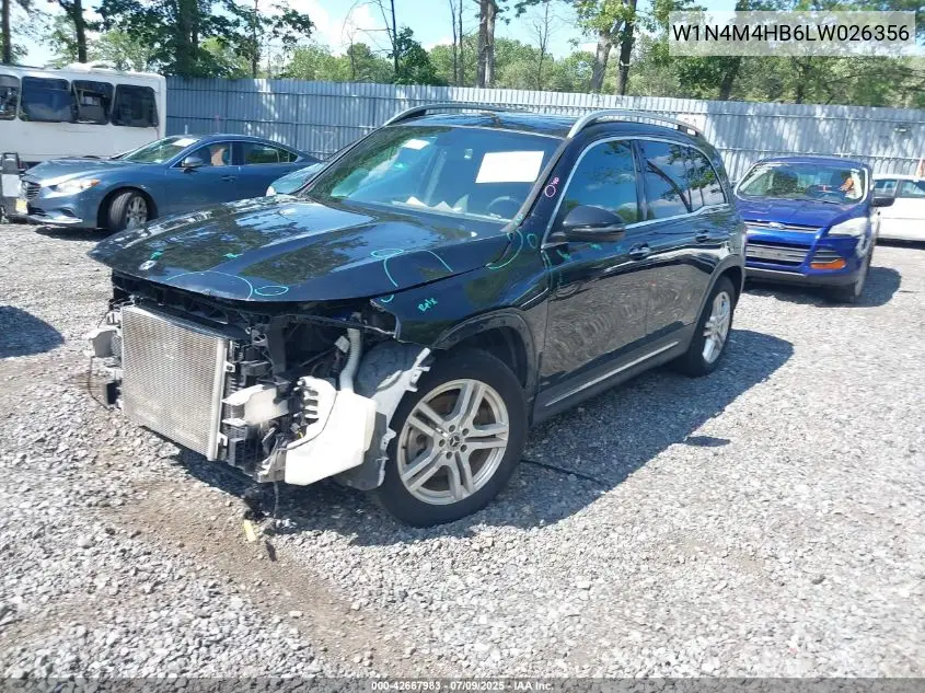 2020 Mercedes-Benz Glb 250 4Matic VIN: W1N4M4HB6LW026356 Lot: 42667983