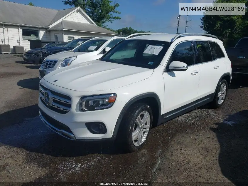 2020 Mercedes-Benz Glb 250 VIN: W1N4M4GB4LW028169 Lot: 42671278