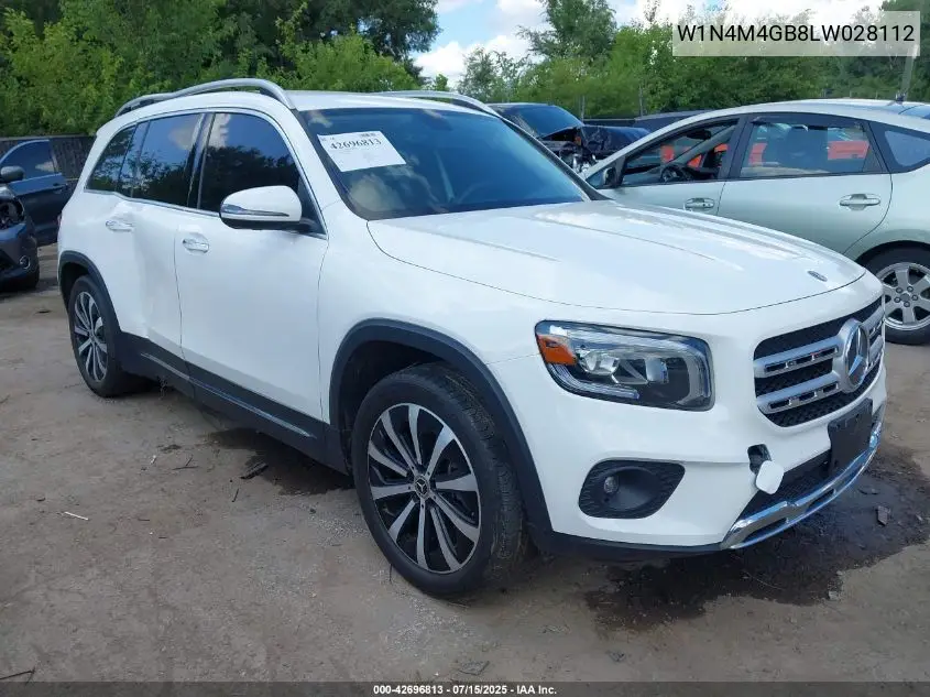2020 Mercedes-Benz Glb 250 VIN: W1N4M4GB8LW028112 Lot: 42696813