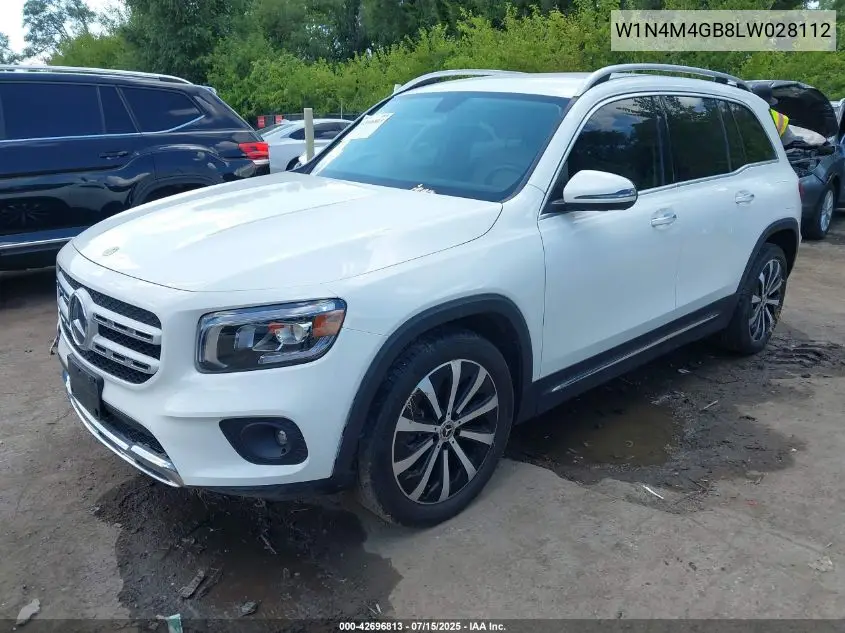 2020 Mercedes-Benz Glb 250 VIN: W1N4M4GB8LW028112 Lot: 42696813
