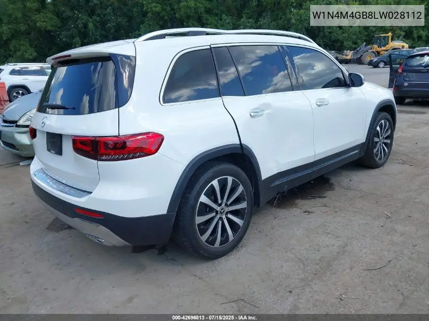 2020 Mercedes-Benz Glb 250 VIN: W1N4M4GB8LW028112 Lot: 42696813