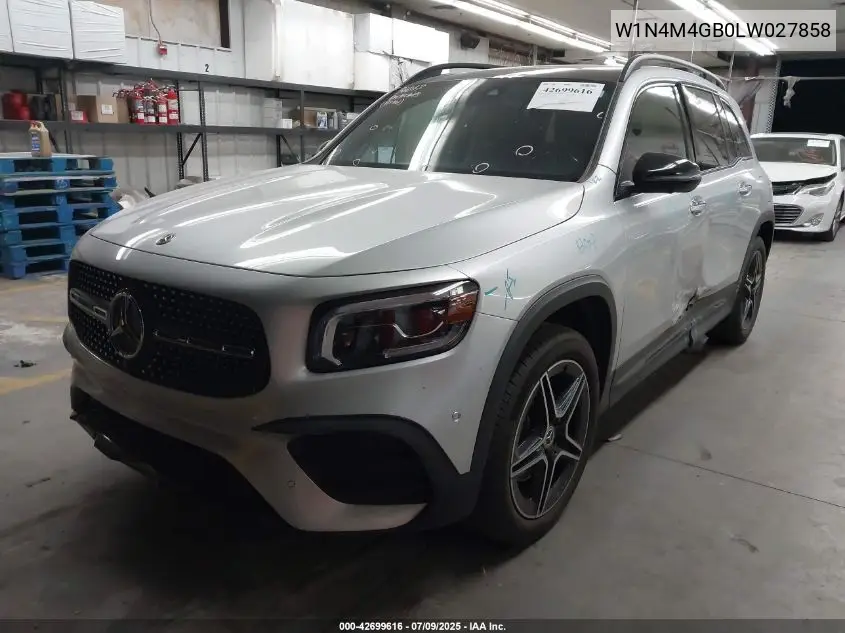 2020 Mercedes-Benz Glb 250 VIN: W1N4M4GB0LW027858 Lot: 42699616