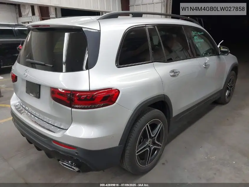 2020 Mercedes-Benz Glb 250 VIN: W1N4M4GB0LW027858 Lot: 42699616