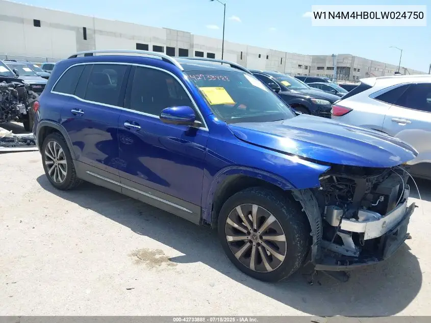 2020 Mercedes-Benz Glb 250 4Matic VIN: W1N4M4HB0LW024750 Lot: 42733888