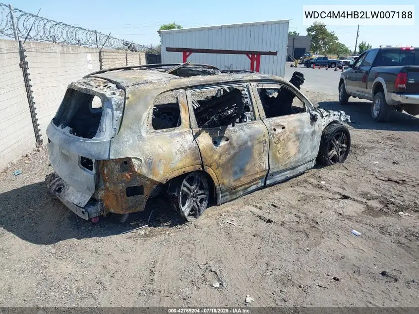 2020 Mercedes-Benz Glb 250 4Matic VIN: WDC4M4HB2LW007188 Lot: 42769204