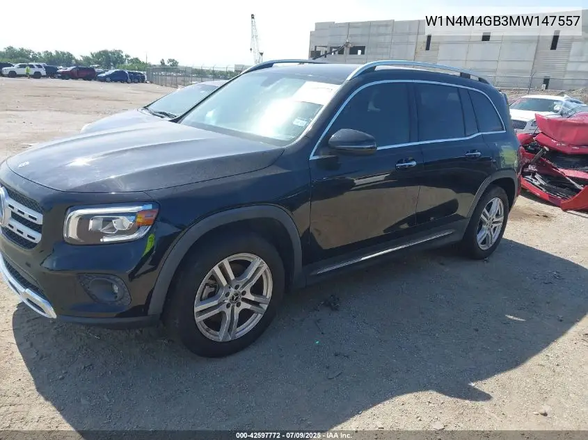 2021 Mercedes-Benz Glb 250 VIN: W1N4M4GB3MW147557 Lot: 42597772