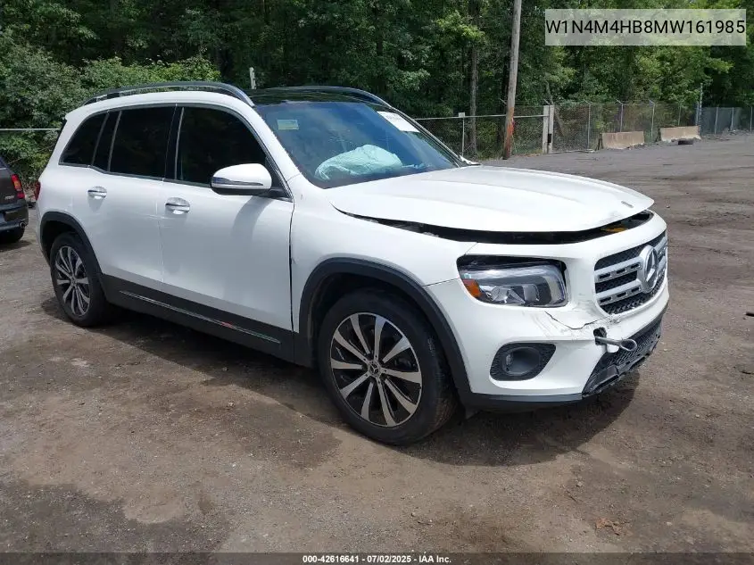 2021 Mercedes-Benz Glb 250 4Matic VIN: W1N4M4HB8MW161985 Lot: 42616641