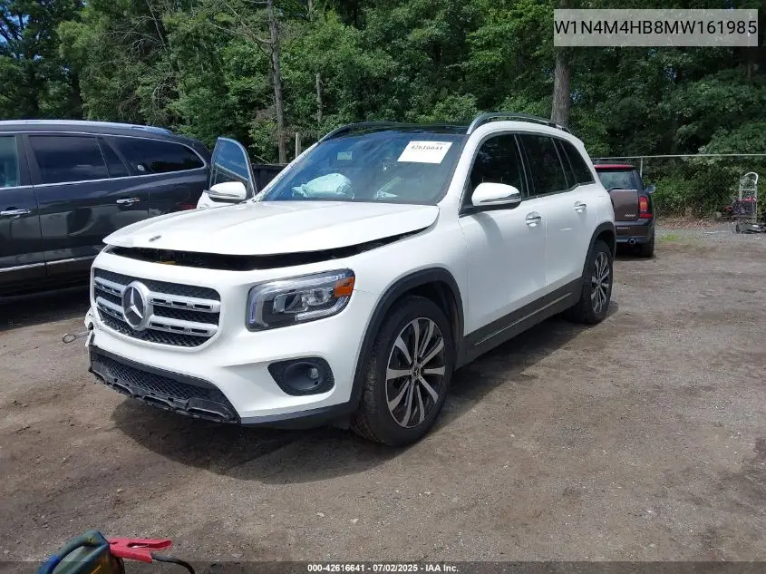 2021 Mercedes-Benz Glb 250 4Matic VIN: W1N4M4HB8MW161985 Lot: 42616641