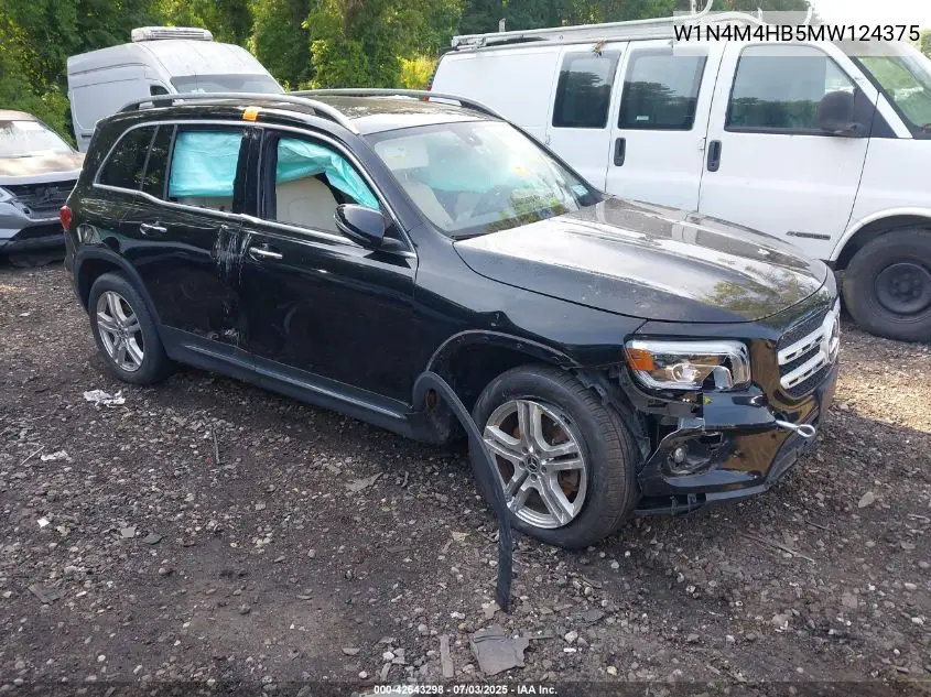 2021 Mercedes-Benz Glb 250 4Matic VIN: W1N4M4HB5MW124375 Lot: 42643298