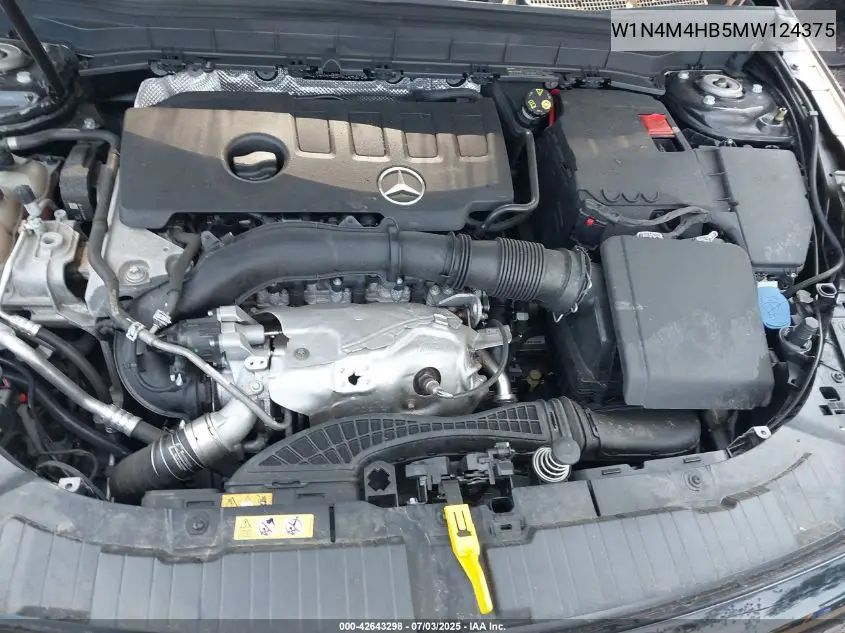 2021 Mercedes-Benz Glb 250 4Matic VIN: W1N4M4HB5MW124375 Lot: 42643298