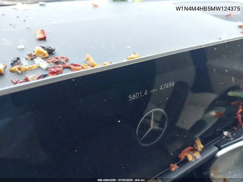 2021 Mercedes-Benz Glb 250 4Matic VIN: W1N4M4HB5MW124375 Lot: 42643298