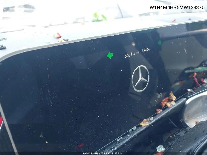 2021 Mercedes-Benz Glb 250 4Matic VIN: W1N4M4HB5MW124375 Lot: 42643298