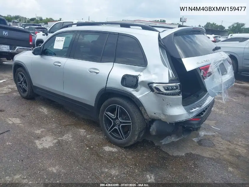 2021 Mercedes-Benz Glb 250 VIN: W1N4M4GBXMW159477 Lot: 42653399