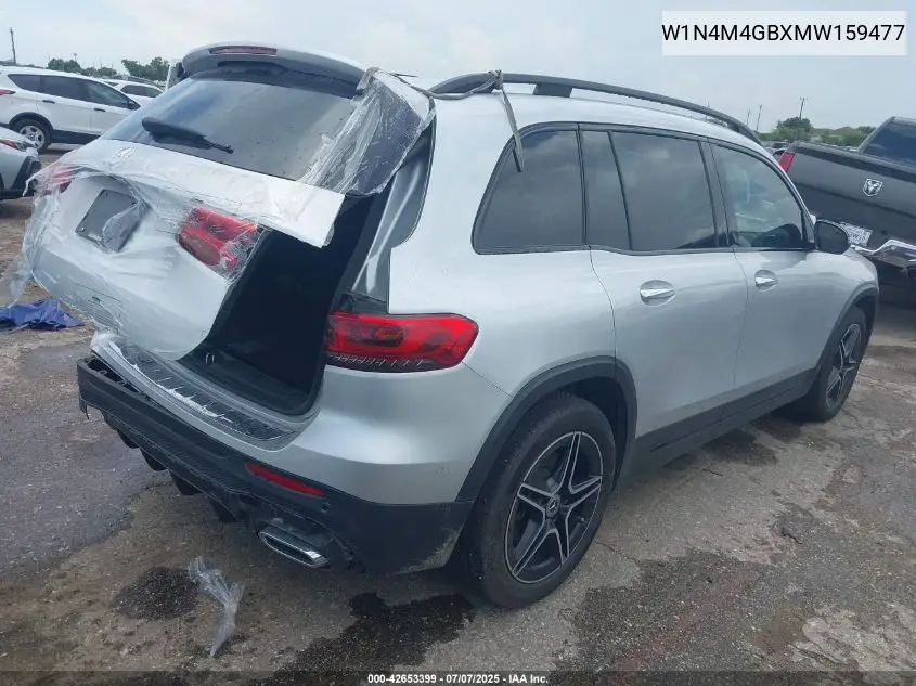 2021 Mercedes-Benz Glb 250 VIN: W1N4M4GBXMW159477 Lot: 42653399
