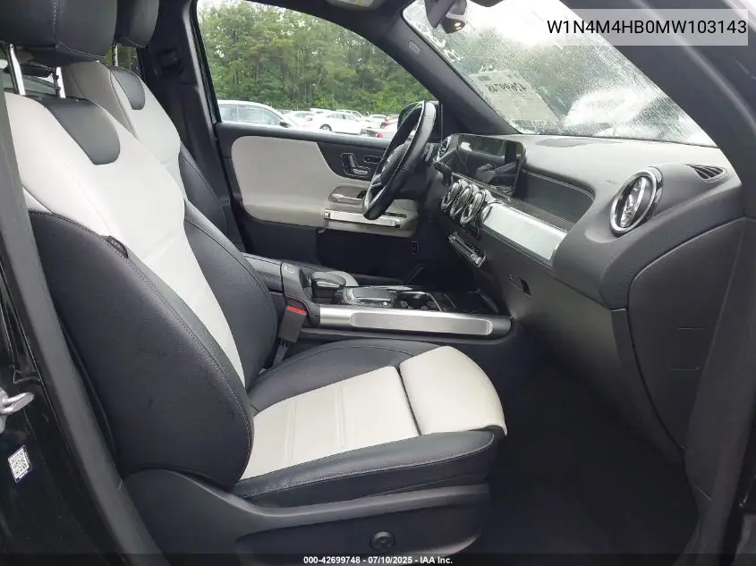 2021 Mercedes-Benz Glb 250 4Matic VIN: W1N4M4HB0MW103143 Lot: 42699748