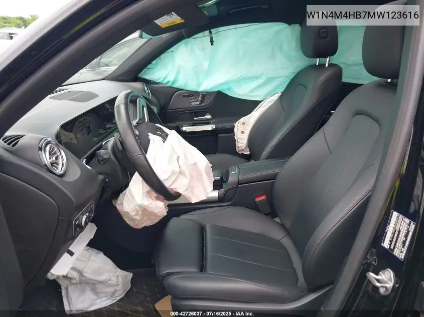 2021 Mercedes-Benz Glb 250 4Matic VIN: W1N4M4HB7MW123616 Lot: 42726037