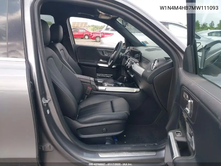 2021 Mercedes-Benz Glb 250 4Matic VIN: W1N4M4HB7MW111093 Lot: 42760057