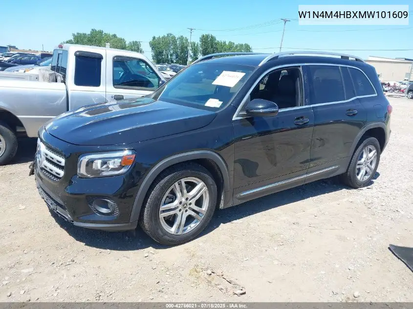2021 Mercedes-Benz Glb 250 4Matic VIN: W1N4M4HBXMW101609 Lot: 42766021