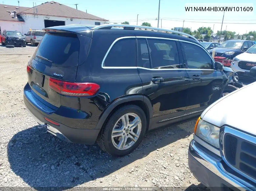 2021 Mercedes-Benz Glb 250 4Matic VIN: W1N4M4HBXMW101609 Lot: 42766021