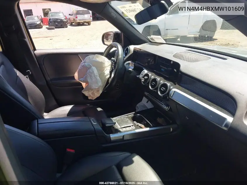 2021 Mercedes-Benz Glb 250 4Matic VIN: W1N4M4HBXMW101609 Lot: 42766021