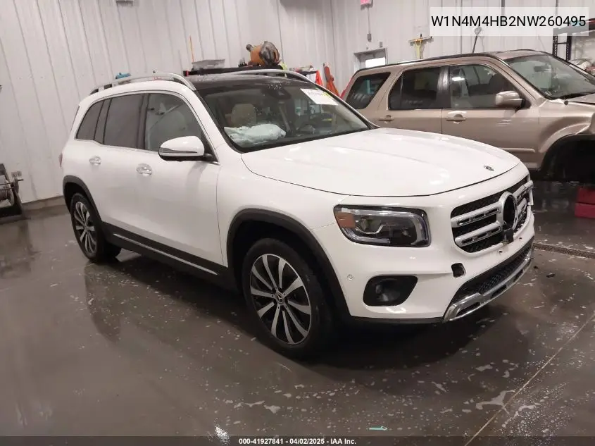 2022 Mercedes-Benz Glb 250 4Matic VIN: W1N4M4HB2NW260495 Lot: 41927841