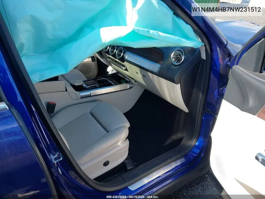 2022 Mercedes-Benz Glb 250 4Matic VIN: W1N4M4HB7NW231512 Lot: 42039586