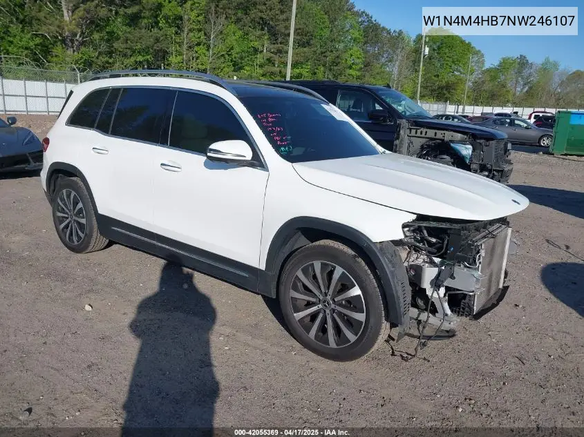 2022 Mercedes-Benz Glb 250 4Matic VIN: W1N4M4HB7NW246107 Lot: 42055369