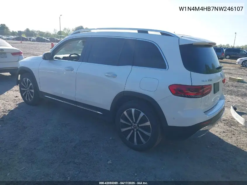 2022 Mercedes-Benz Glb 250 4Matic VIN: W1N4M4HB7NW246107 Lot: 42055369