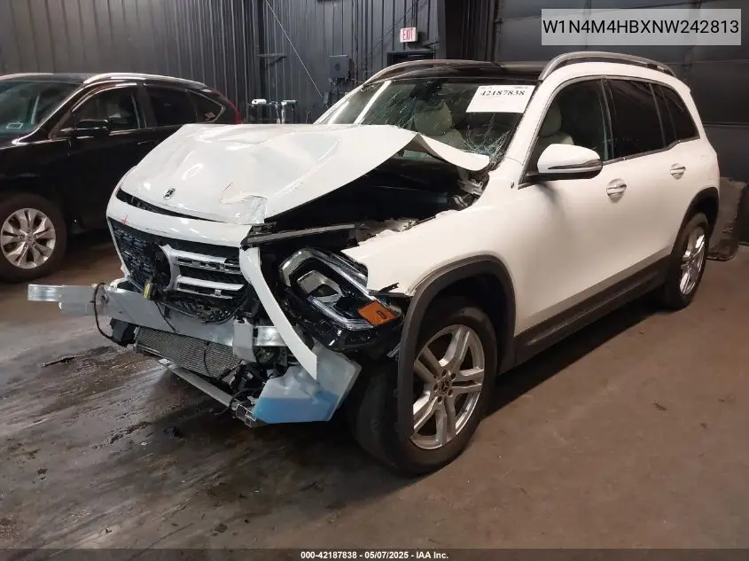2022 Mercedes-Benz Glb 250 4Matic VIN: W1N4M4HBXNW242813 Lot: 42187838