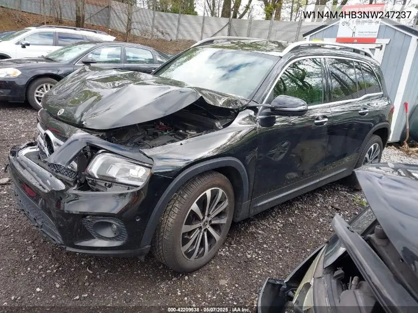 2022 Mercedes-Benz Glb 250 4Matic VIN: W1N4M4HB3NW247237 Lot: 42209538